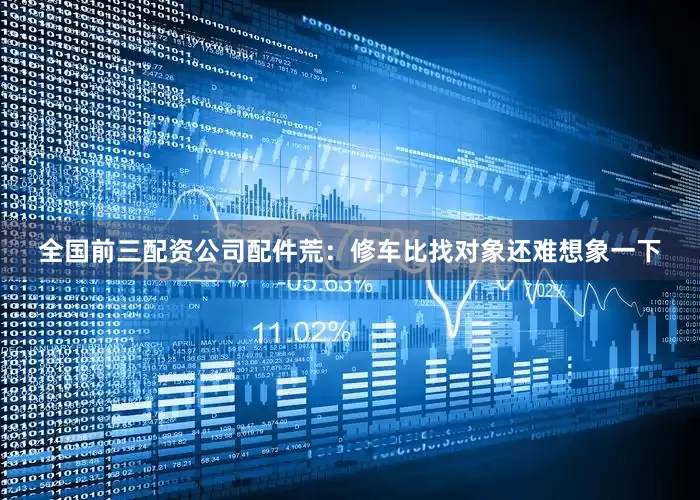 全国前三配资公司配件荒：修车比找对象还难想象一下
